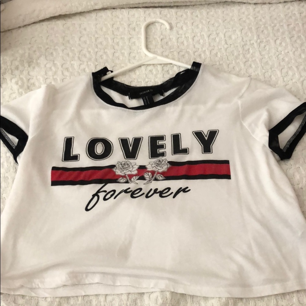 White crop top